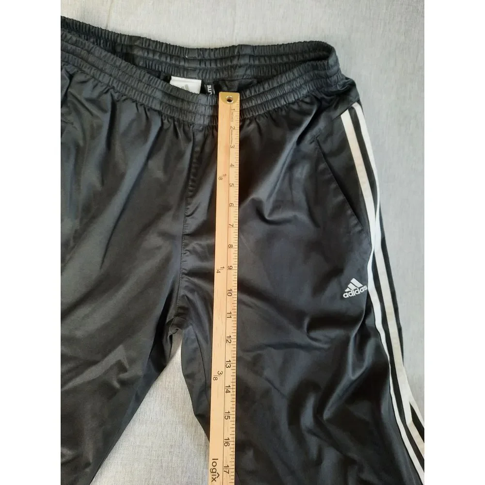 Adidas Climalite Men Large Drawstring Elastic Waist Sweat Jogger Pants Ankle Zip - Picture 3 of 8